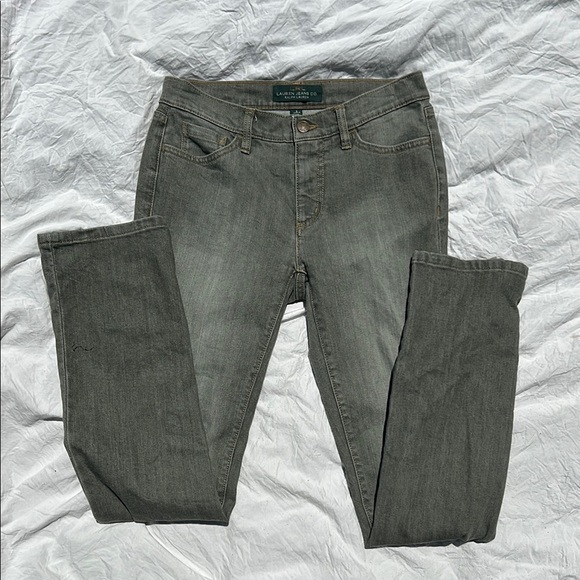 Ralph Lauren Denim - Ralph Lauren Women's Green Wash Classic Straight Fit Jeans